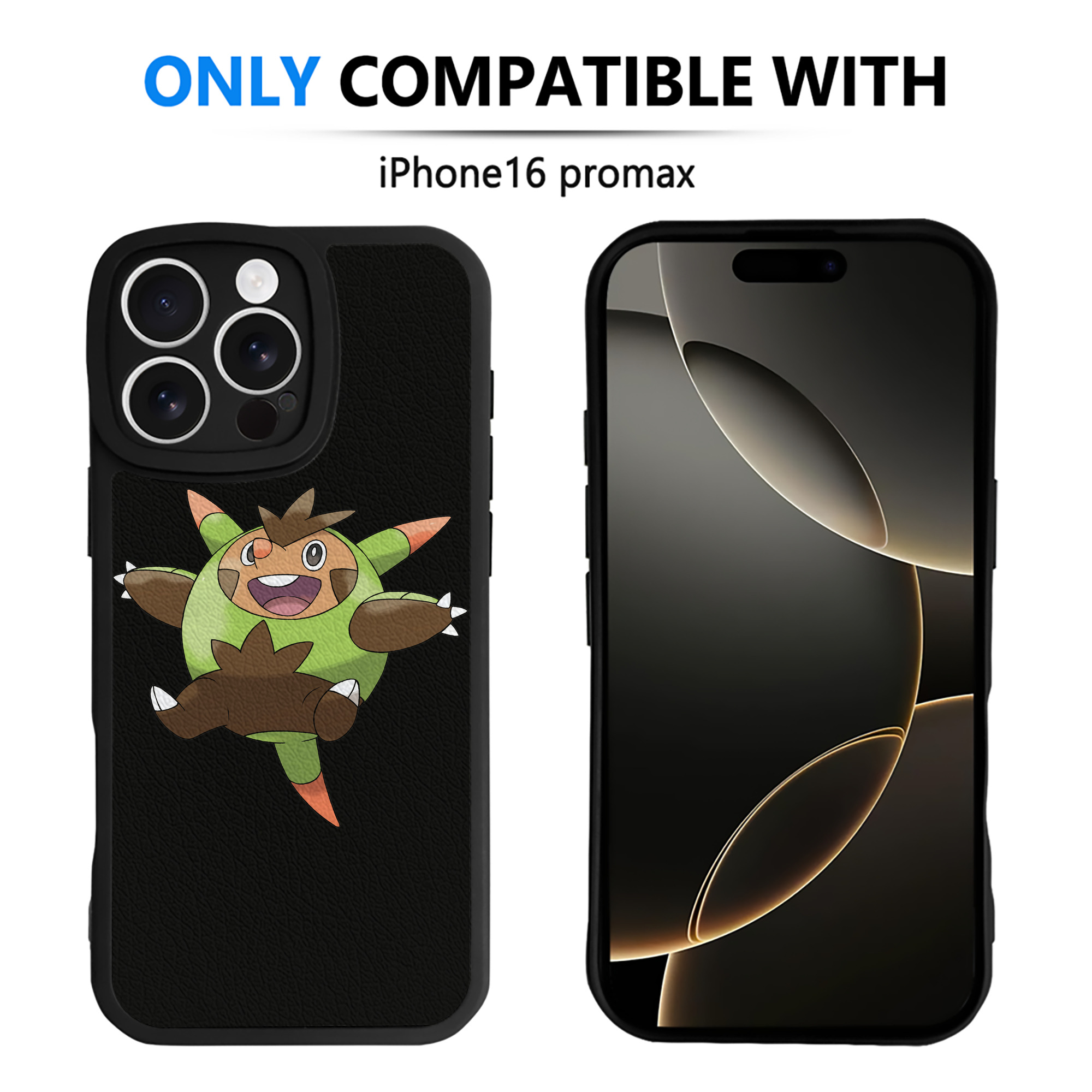 （画像用） ポケットモンスター Pokémon 【iPhone 16シリーズ対応】シリコンスマホケース（レザー調） 材質：シリコン